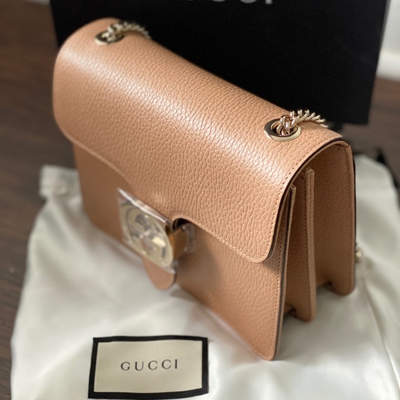 GUCCI LEATHER CROSSBODY BAG - Picture 2 of 8